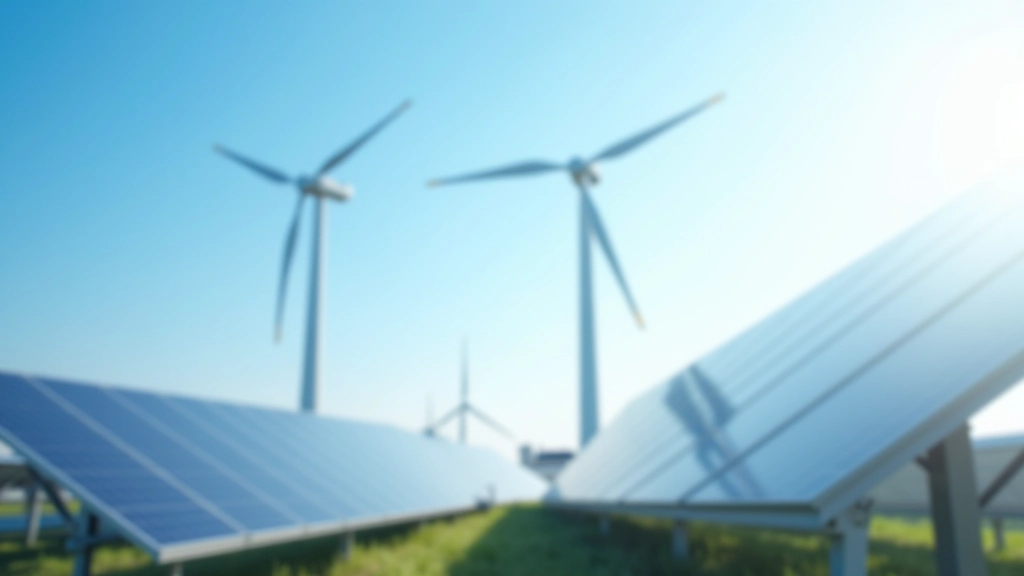 Moderne Windkraftanlage und Solaranlage symbolisieren grüne Energie und wirtschaftliche Chancen